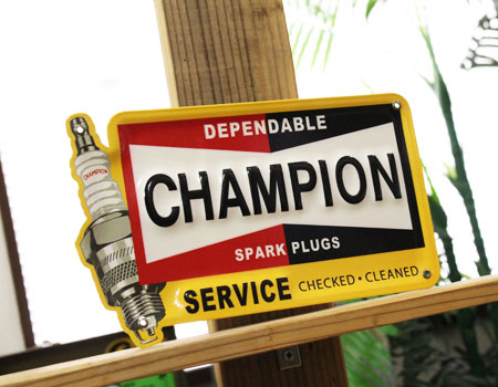 楽天市場】チャンピオン CHAMPION サインプレート 看板 アメリカン