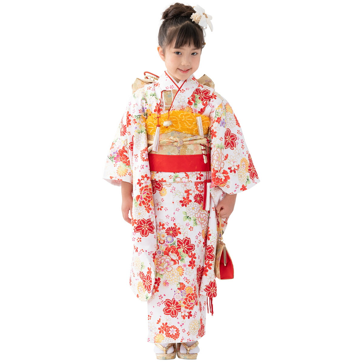 楽天市場】七五三 女の子 7歳 7才 着物 フルセット モダン 小紋柄