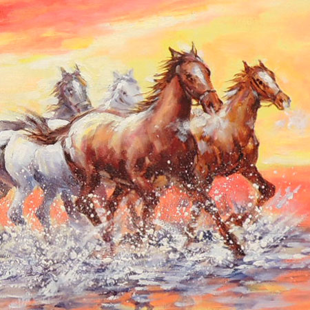 楽天市場】絵画 油絵 駆ける F30号 （鈴木満雄） 送料無料 【肉筆