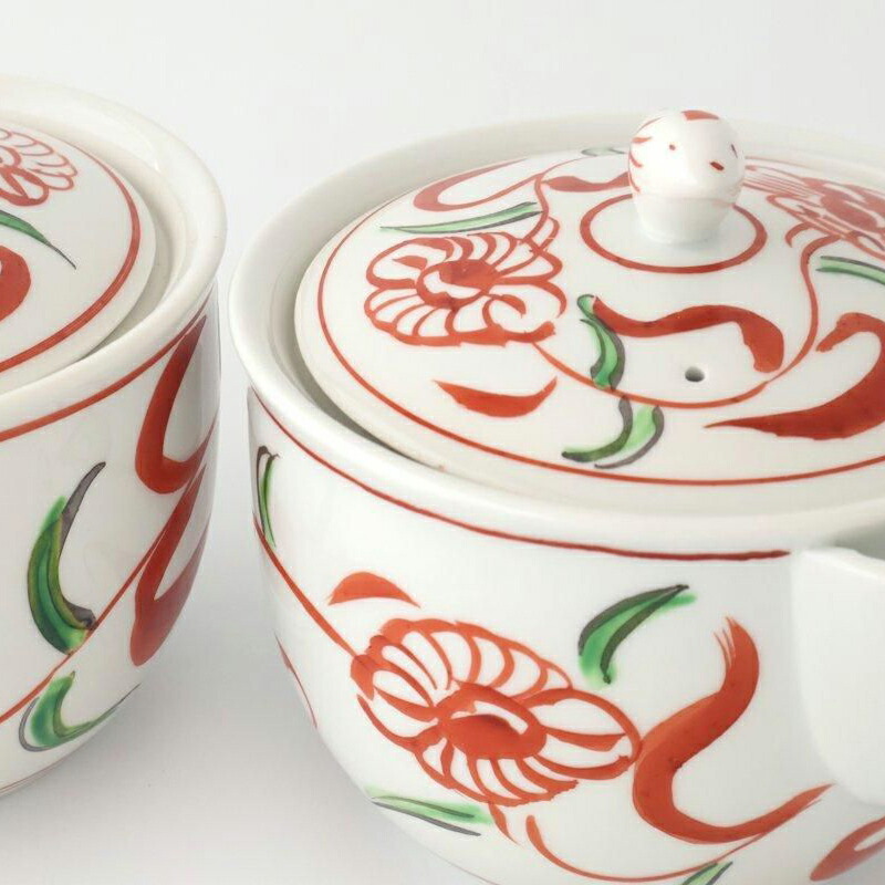 楽天市場】急須 呉須赤絵 磁器 有田焼 ポット 茶器｜洗いやすい 食洗機