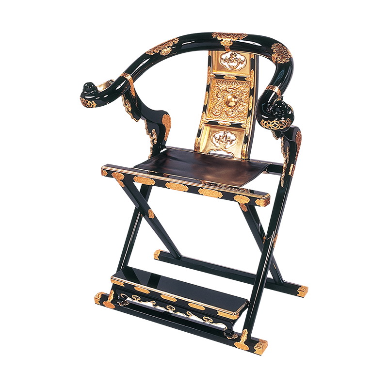 楽天市場】[定番サイズ] 本曲録1 朱塗・黒塗 木製 曲録 折畳式 ( 仏具