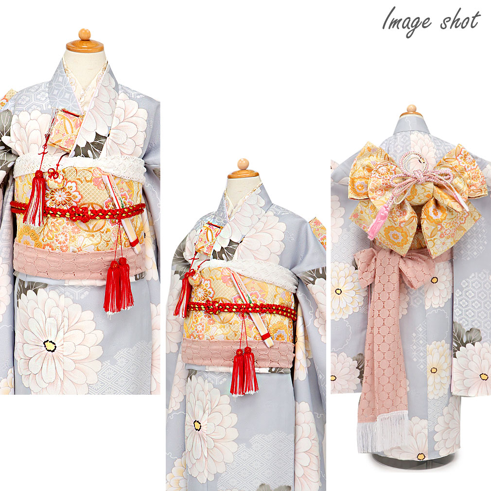 楽天市場】七五三 7歳 七歳 帯 作り帯 結び帯 日本製 大寸 金 花紋 5歳