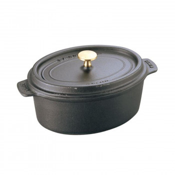ストウブ ピコ ココット オーバル 15cm [ブラック] (鍋) 価格比較
