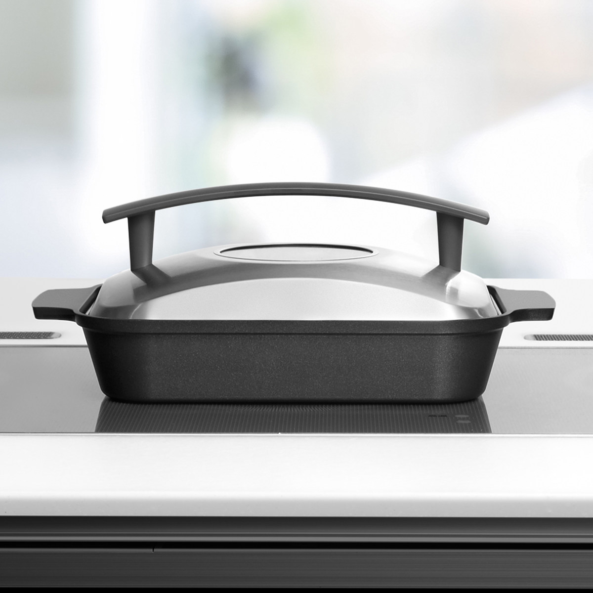 楽天市場】Leye グリルパン IH対応 蓋付き 日本製 スチームグリル