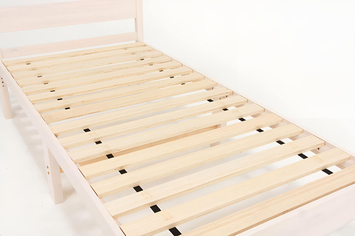 楽天市場】シングルベッド すのこ 2口コンセント 宮棚付 高さ調節 床下