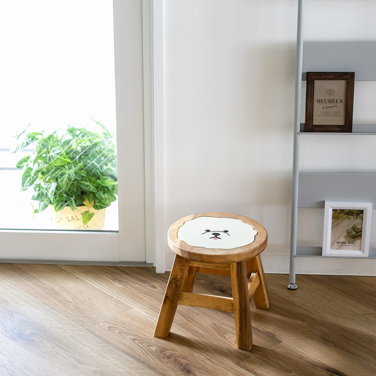 楽天市場】スツール ビションフリーゼ 木製 天然木 丸椅子 （ 送料無料