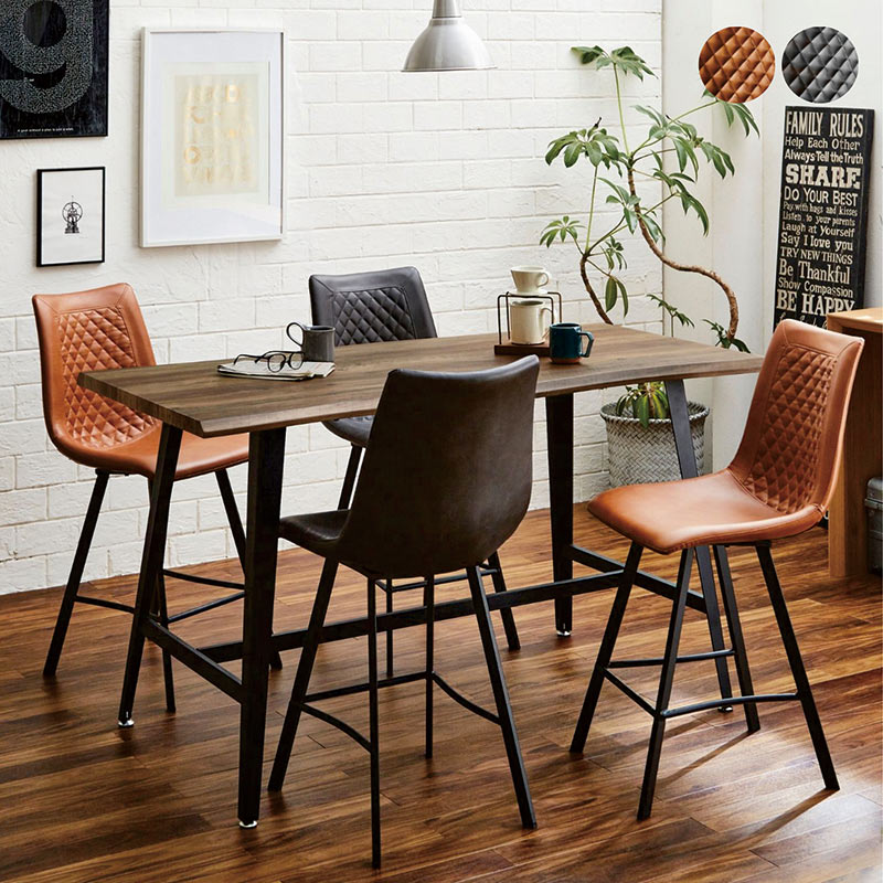 楽天市場】ダイニングテーブルセット 4人掛け カウンターテーブル ハイ