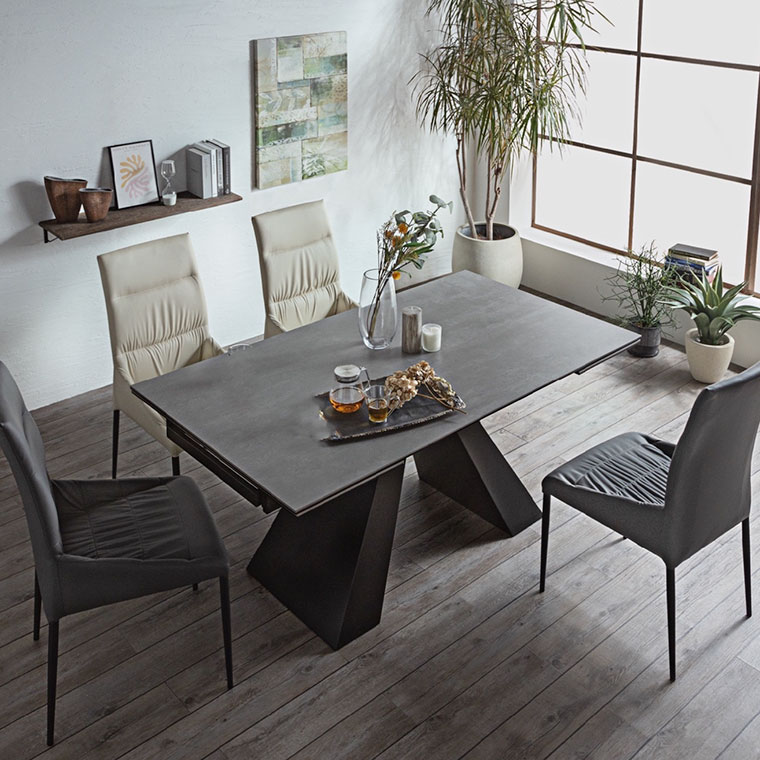 楽天市場】伸長式テーブル 伸長式ダイニングテーブル セラミック