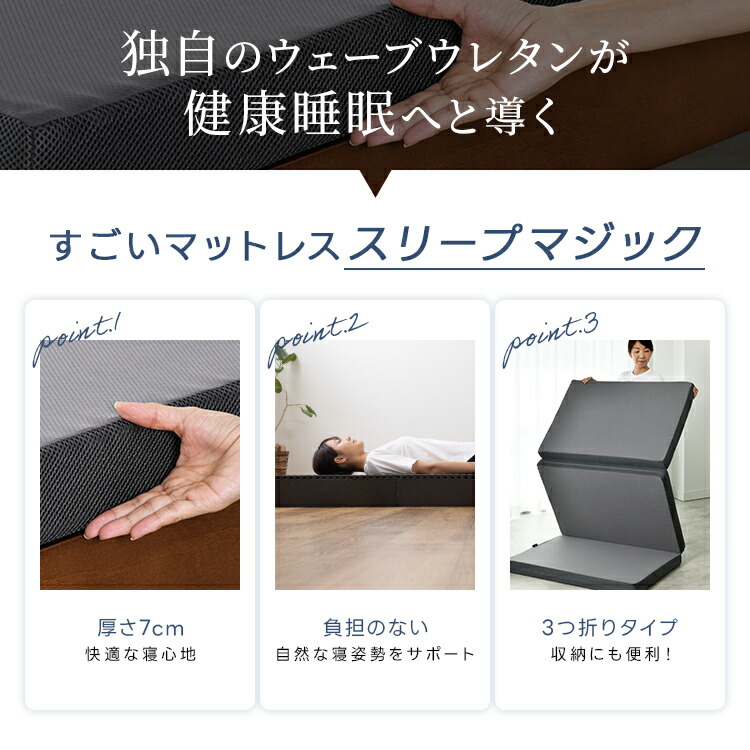 楽天市場】【RISE】マットレス 7.0 スリープマジック シングル