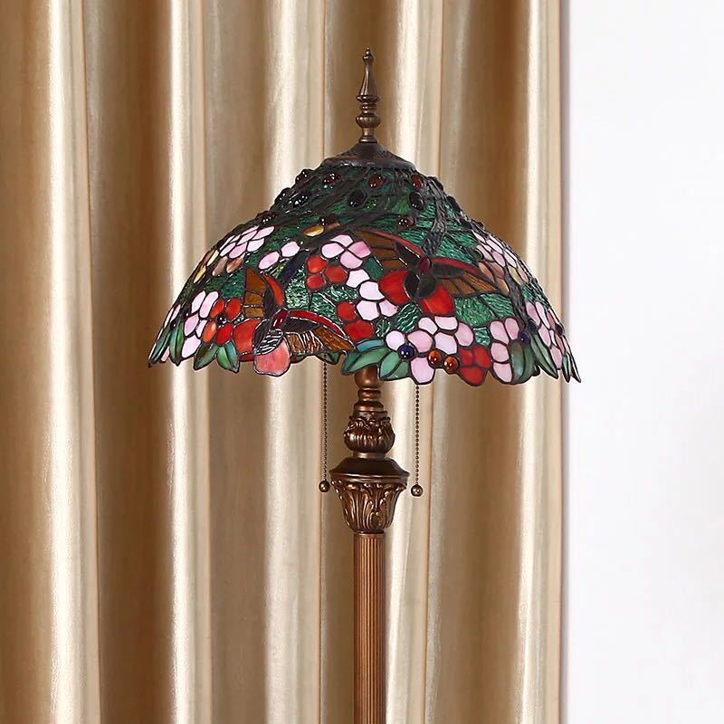 楽天市場】A043828ステンドグラスフロアライト ．間接照明 フロア