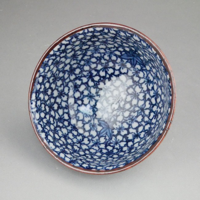 楽天市場】京焼 清水焼 染付雲錦詰平盃 孝峰 : 京焼清水焼専門店 松韻堂