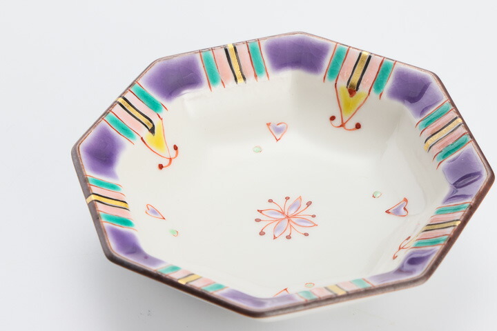 楽天市場】九谷焼 八角小皿 金箔紋/銀舟窯＜和食器 皿 小皿 人気