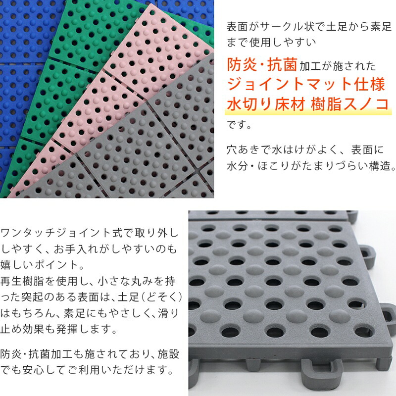 楽天市場】ベランダ ジョイントマット すのこ 防炎 抗菌 パレス