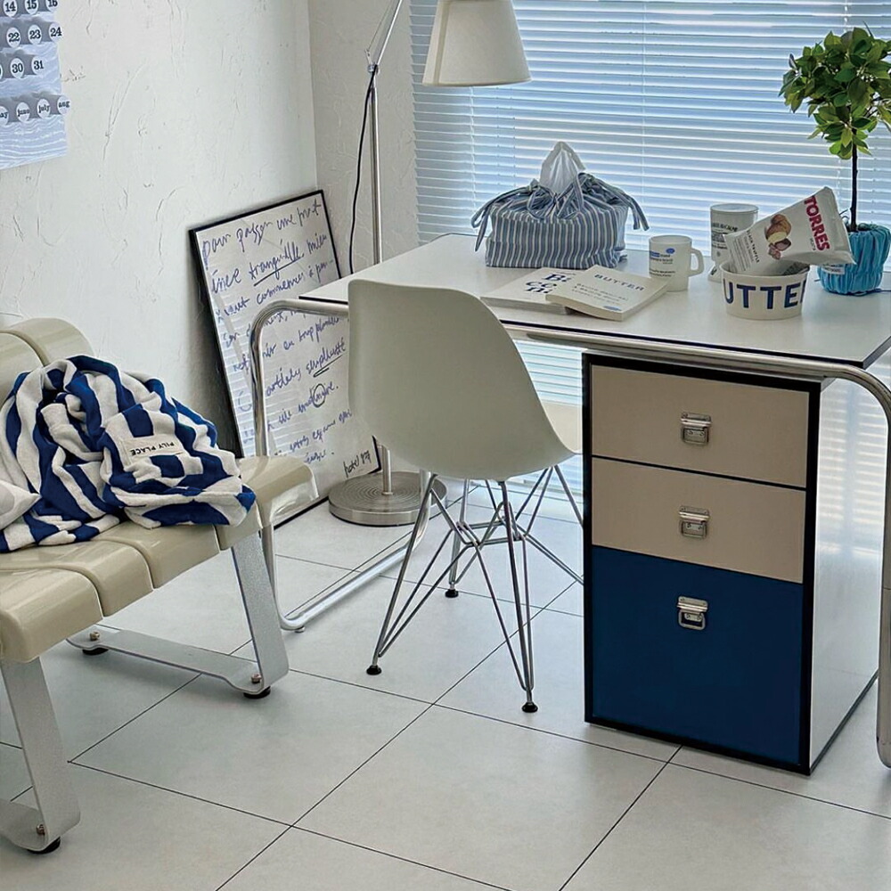 楽天市場】O'gre オグレ モノスクエア3段カラー引き出し 韓国