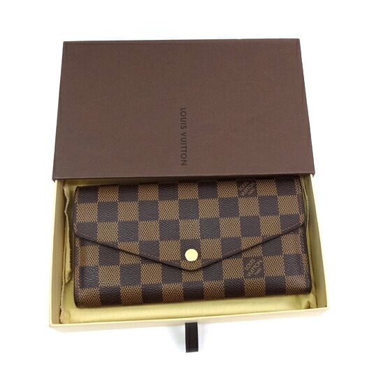 楽天市場】ルイヴィトン ポルトフォイユ サラ 長財布 ダミエ エベヌ