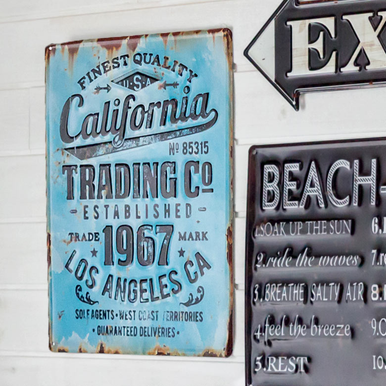 楽天市場】ヴィンテージ風 サインボード California サインプレート