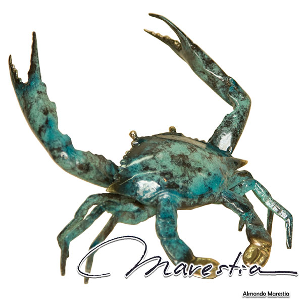 楽天市場】Marestia マレスティア ブルー・クラブ(L) 置物オブジェ 蟹