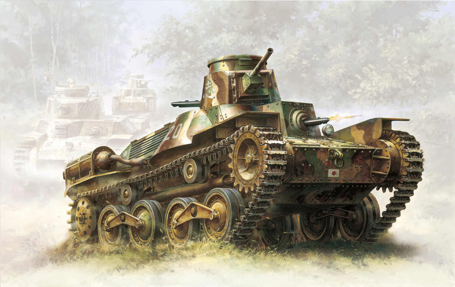 1/35 TANKS OF THE WORLD WW.II 日本陸軍 九五式軽戦車 ハ号 初期型