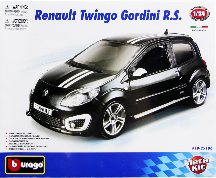 Renault Twingo Gordini R.S Kit - döküm modeli - BBurago 18-25106