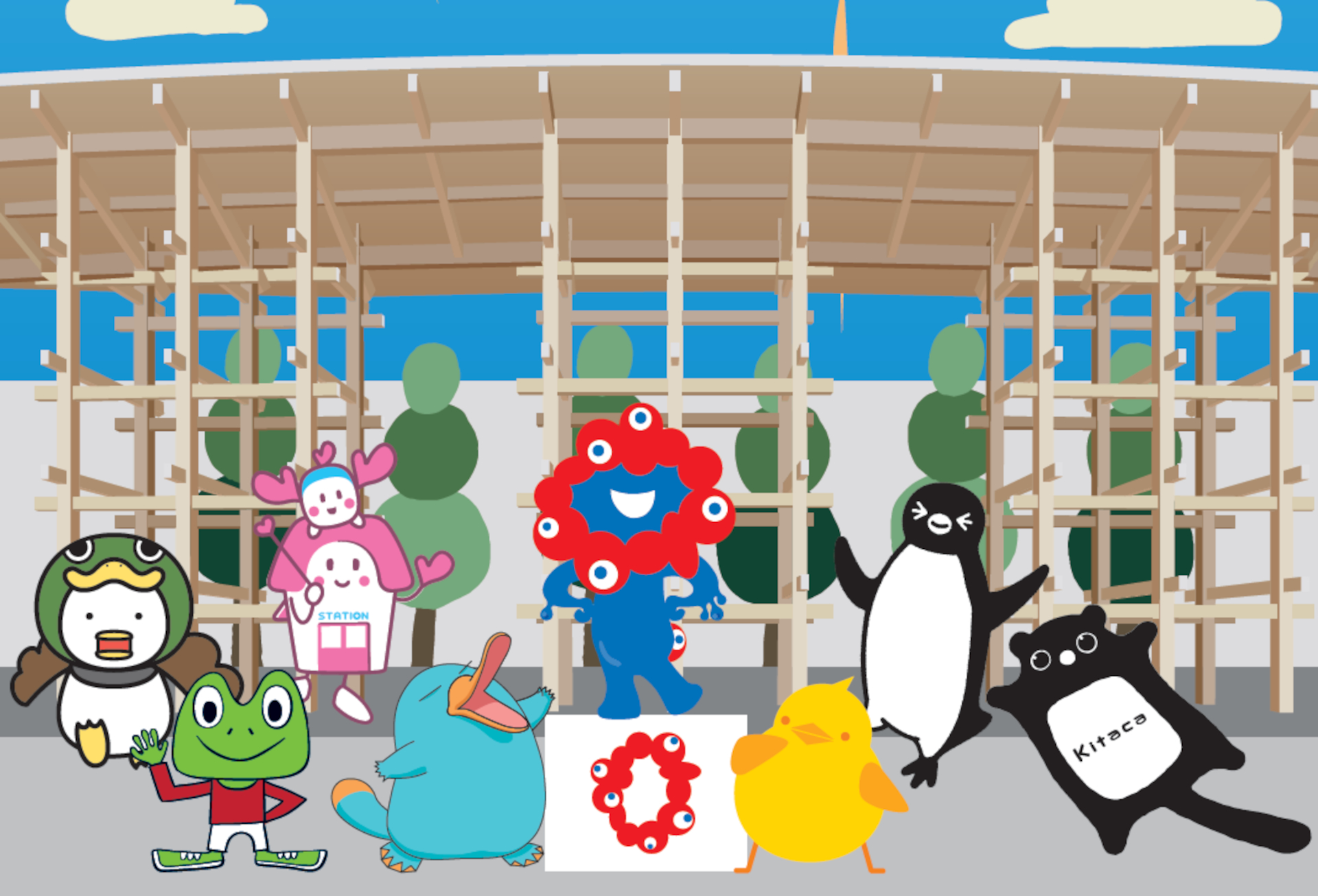 JR 7社キャラクター×ミャクミャク、万博限定ピンバッジセットなど10