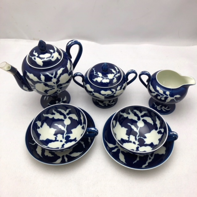 宮内庁御用達 深川製磁 ティーセット 紅茶碗皿 5点セット 明宣徳年製