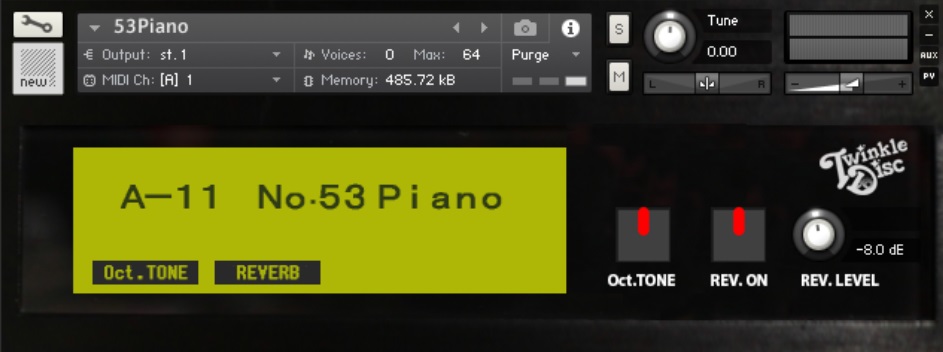 JD-800の53番ピアノを再現したVSTi No.53 Piano V2 │ twinkledisc