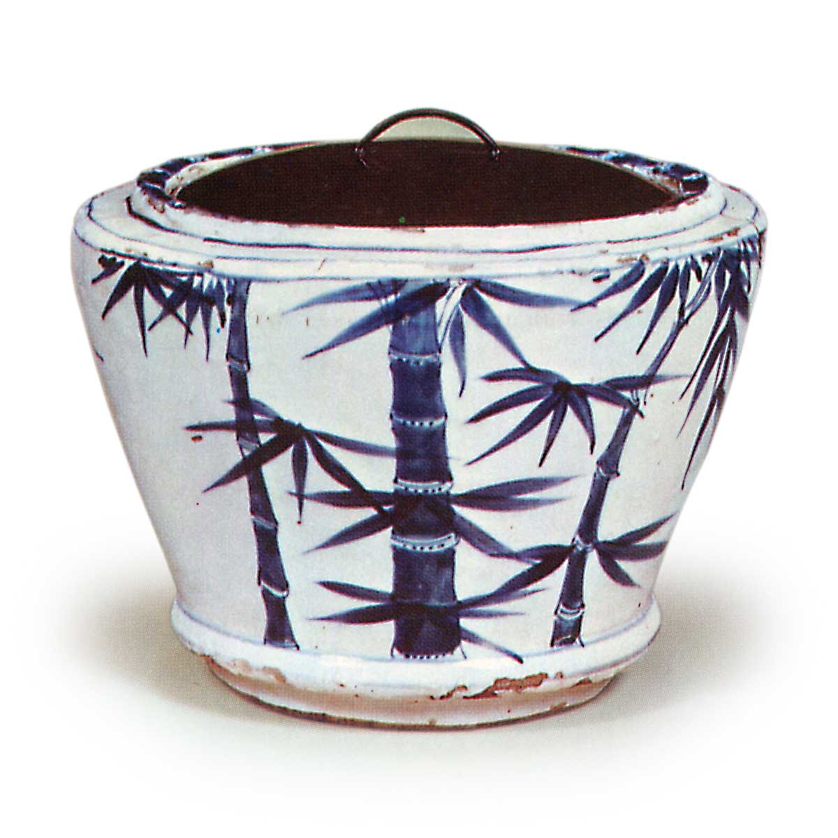 染付竹絵水指 そめつけたけえみずさし | 鶴田 純久の章 お話