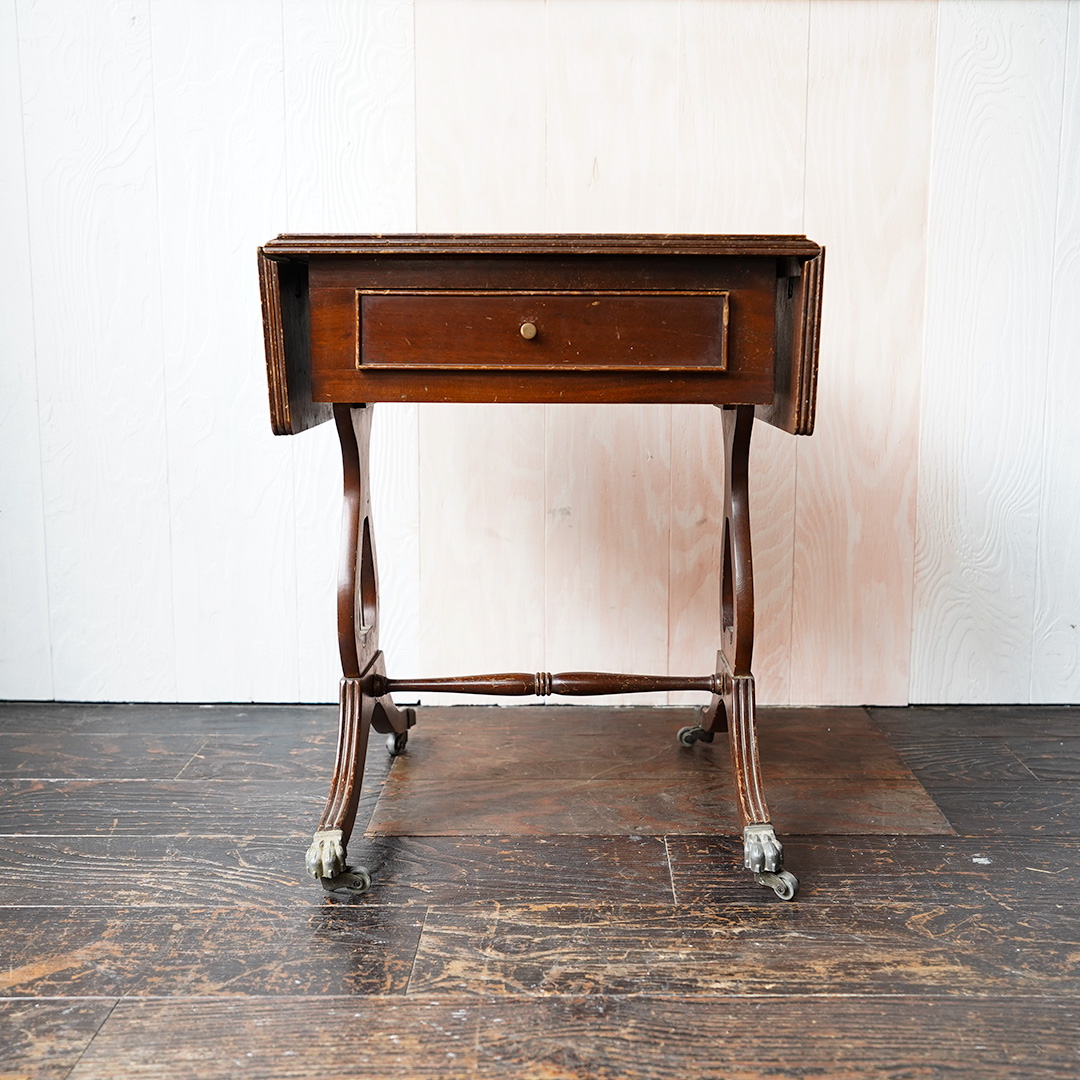 アンティーク バタフライテーブル(フォールディングテーブル) 引き出し