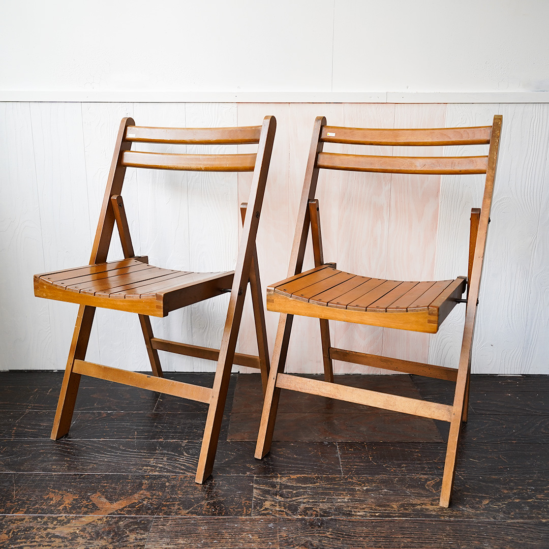 アンティーク フォールディングチェア(折り畳み椅子) 在庫4脚あり（Y