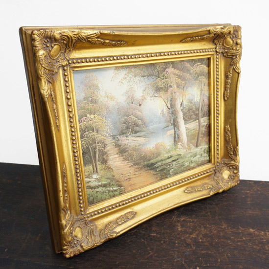 アンティーク絵画 + 額縁（uof1068） - アンティーク家具・雑貨専門店