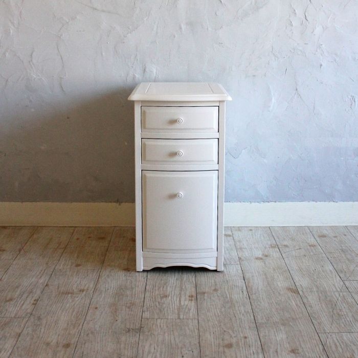 白い学習机 リリーホワイトセブンスデスクアンダー回転チェア3点セット