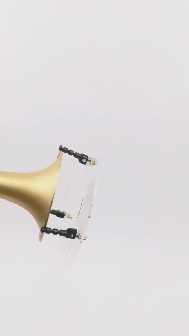 KGUmusic トロンボーン用サウンドデフレクター：透明アクリル製音響