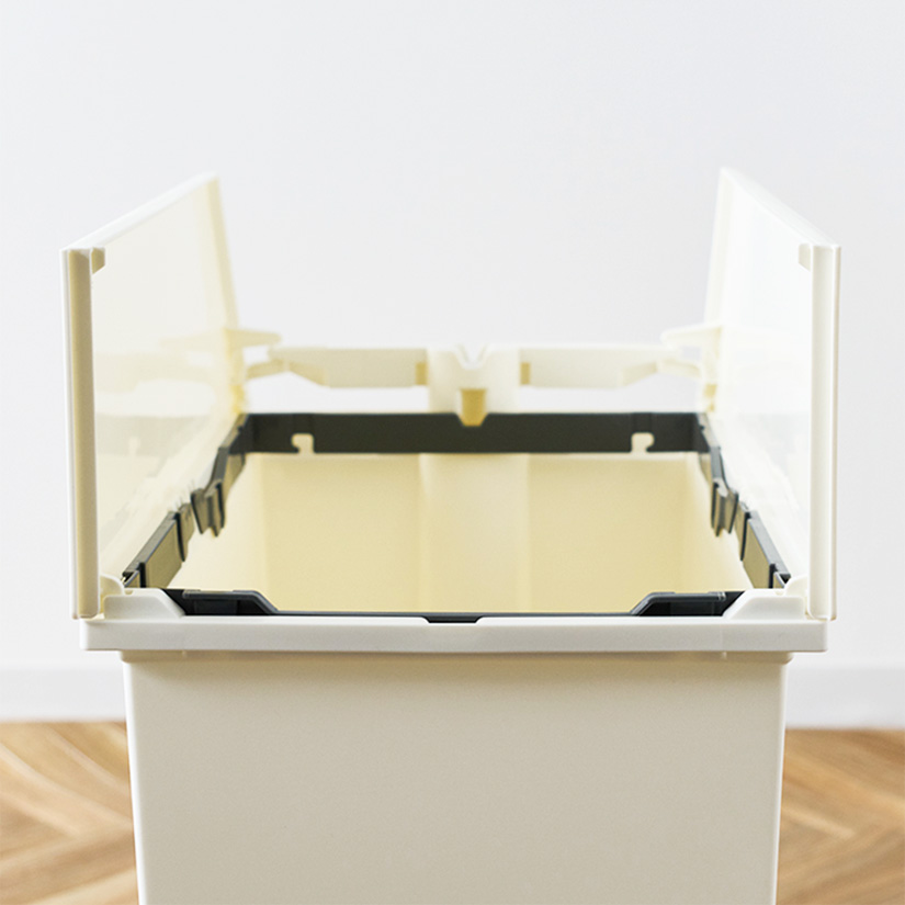 ホワイトのみ予約販売(2月中旬出荷予定)※ ゴミ箱 45L SOLOW ペダル