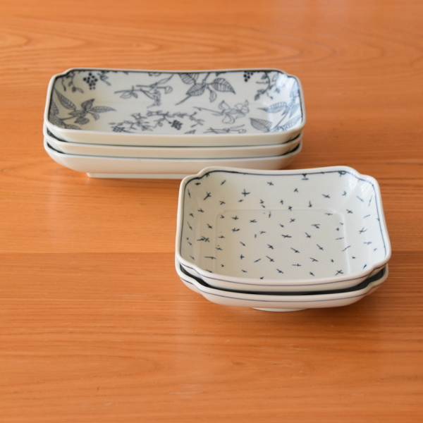 scope 】スコープ別注の素敵な器 ヒラヒラ正角と Lehti 長角【東屋