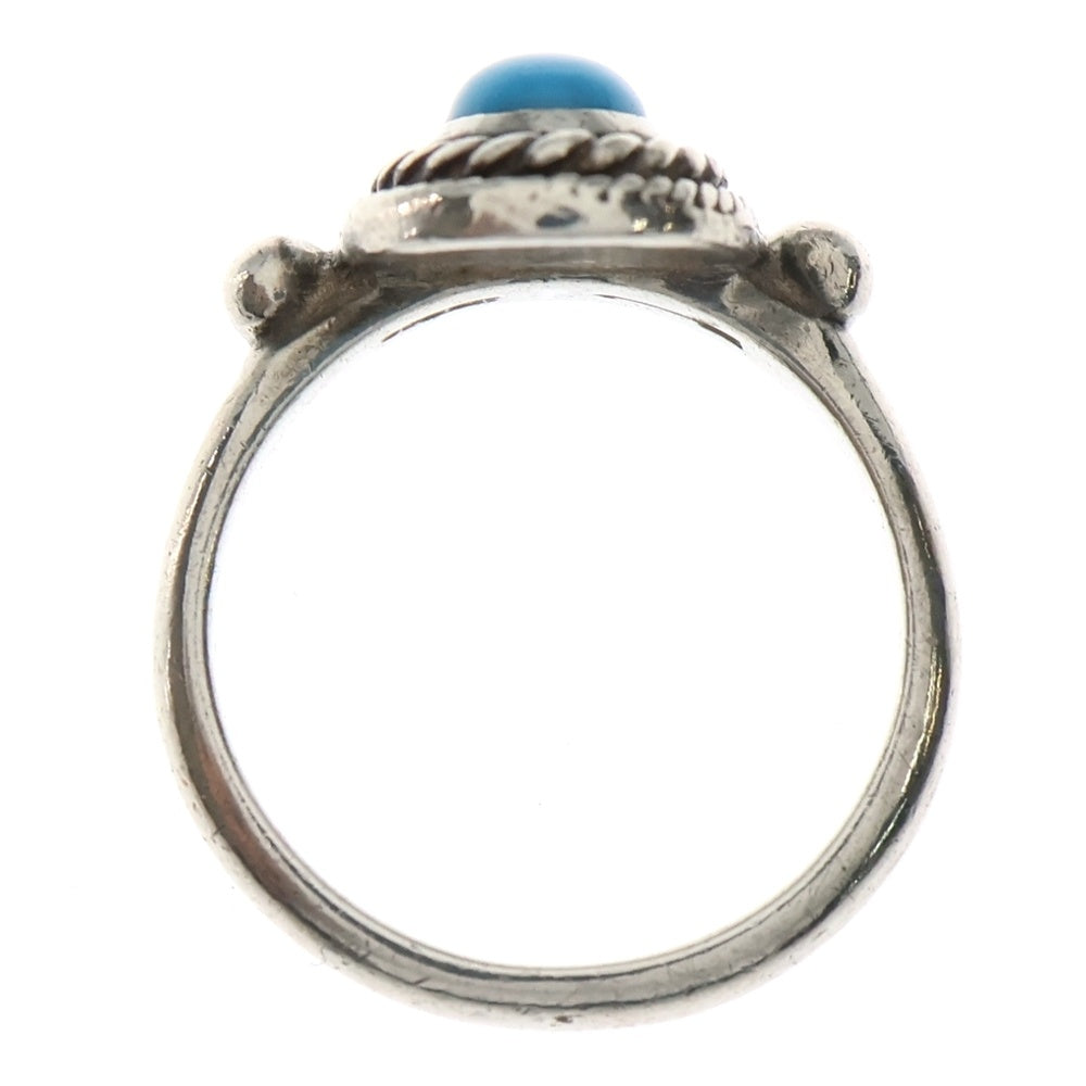 goro's(ゴローズ) 銀縄ターコイズピンキーリング シルバー/ゴールド BGA149