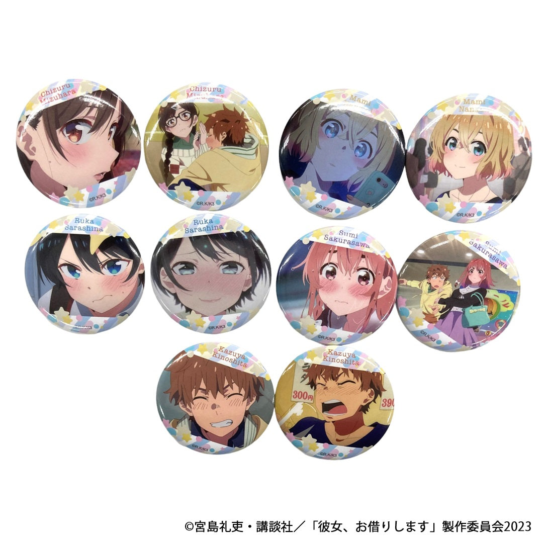 彼女お借りします かのかり c107 ミニ缶バッジ 五個セット 会場頒布