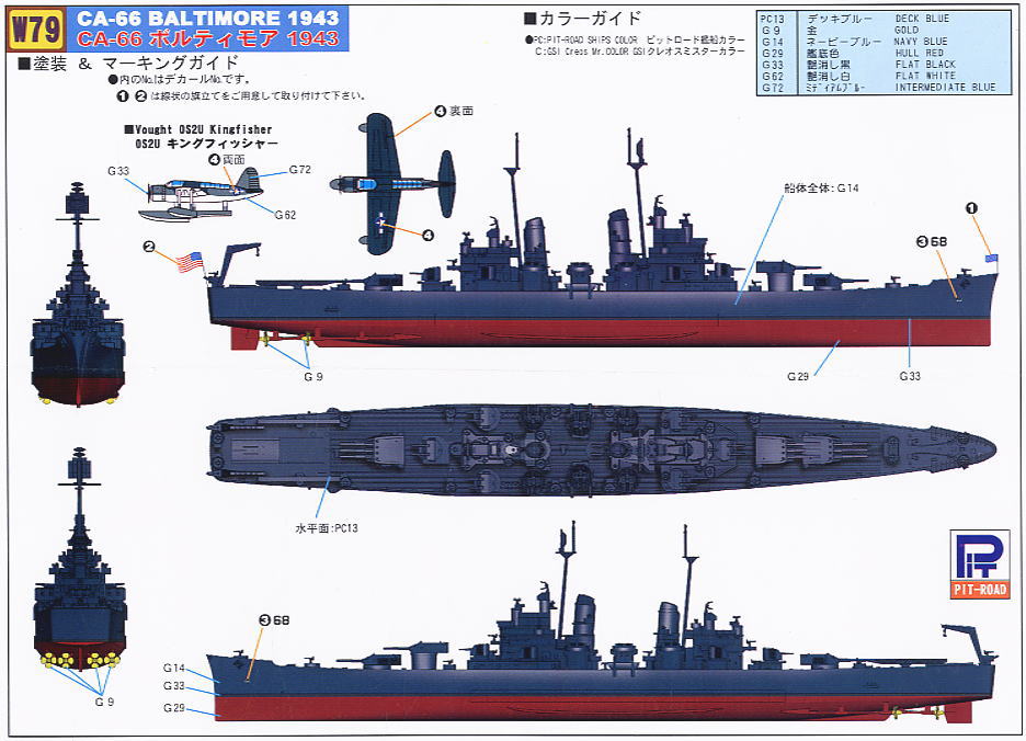 アメリカ海軍ボルティモア級重巡洋艦 ボルティモア (CA-68