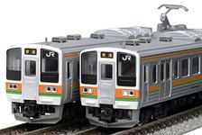 JR 211-3000系 近郊電車 (両毛線・矢絣色) セット (4両セット) (鉄道