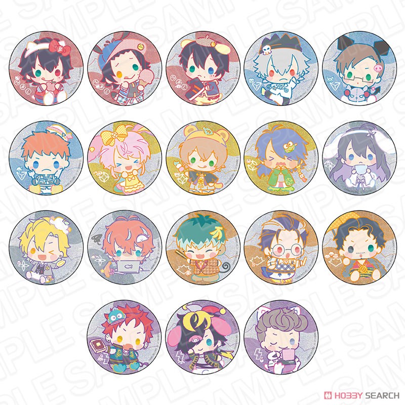 ヒプノシスマイク SANRIO NAKAYOKU EDIT グリッターカンバッジ (18個