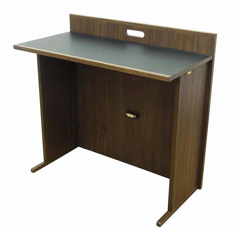 シンプルなデスク、デスクがコンパクトに収納できる折り畳みデスクです。