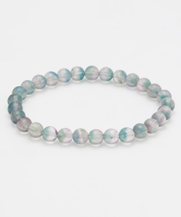 レインボーフローライト ブレスレット 6mm(中国): 『岩座(いわくら