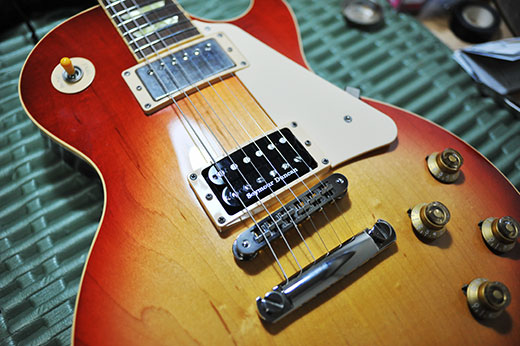 レスポールのピックアップをセイモアダンカンの「SH-6」に交換