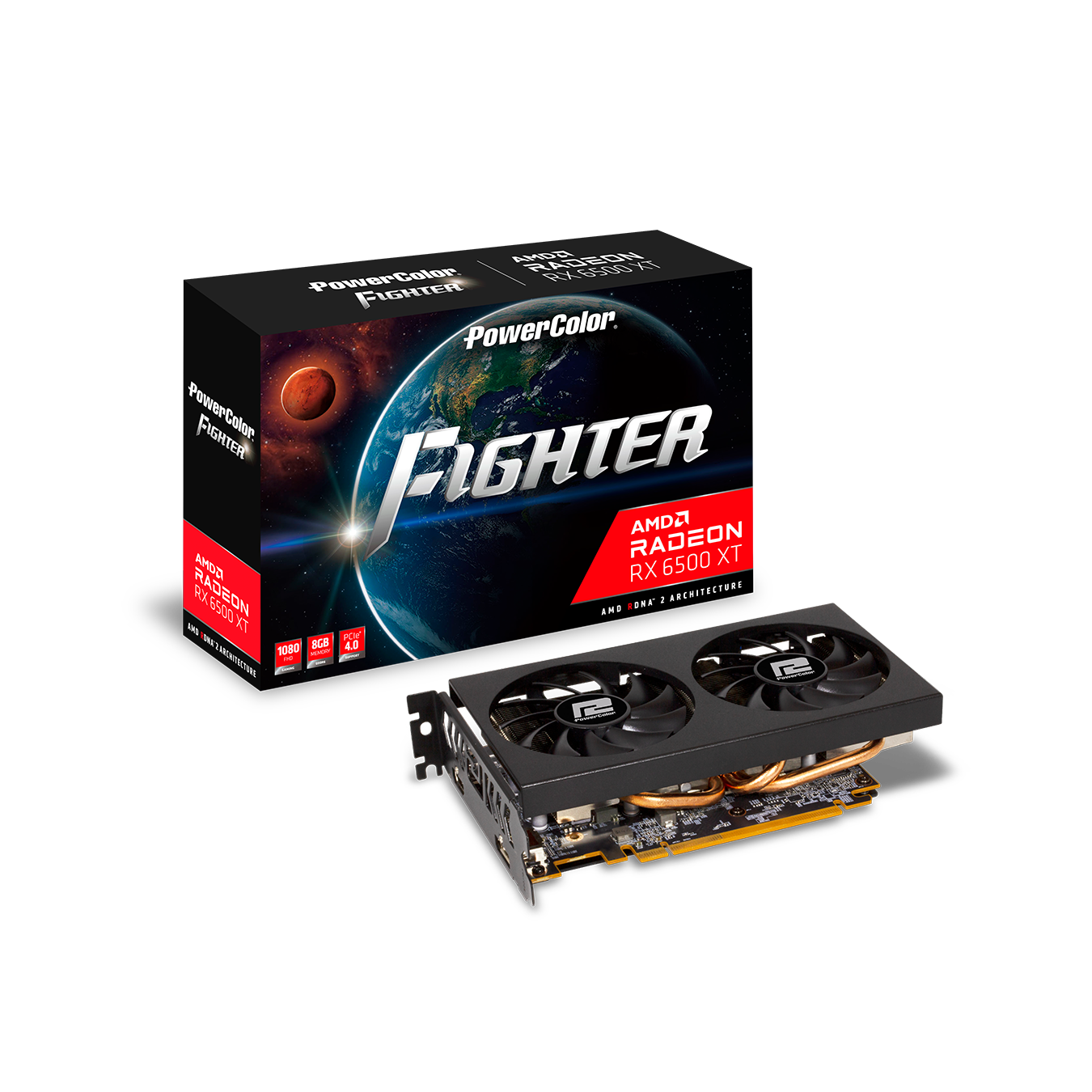 AXRX 6500XT 8GBD6-DH/OC | AXRX 6500XT 8GBD6-DH/OC | PowerColor