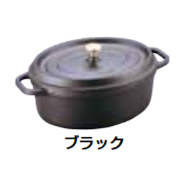 ストウブ ピコ・ココット オーバルブラック IH対応 RST-35 23cm｜業務