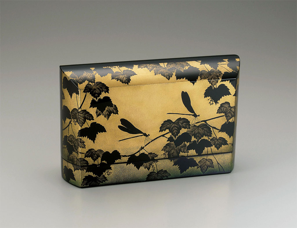 漆器 鳥毛清 沈金飾箱「緑風」 - CRAFTS DESIGN