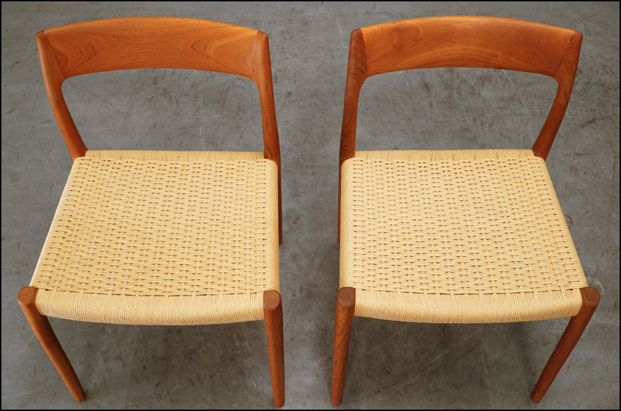 J.L.Moller(J.L.モラー) model 77 チーク材チェア ナチュラルペーパー