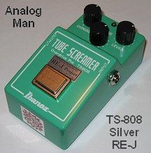 Ibanez TS9 and TS808 Tube Screamers, Maxon OD9 and similar effects