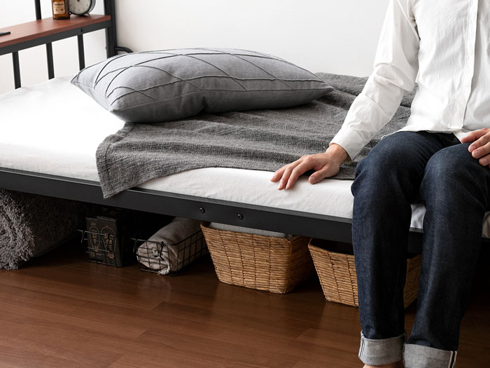 ヴィンテージデザインベッド NORMAN(ノーマン) ダブル フレーム単品