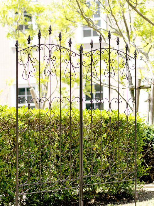 アイアンローズフェンス 150cm ロータイプ 4枚セット | 家具
