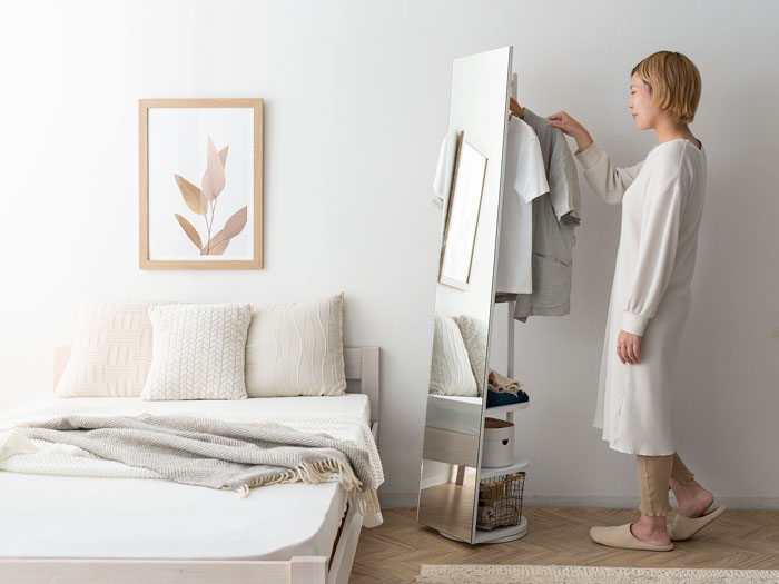 収納付きスタンドミラー SOFIA(ソフィア) | 家具・インテリア通販